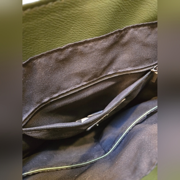 Disturbia Green Backpack with Silver Buckles - Picture 9 of 12